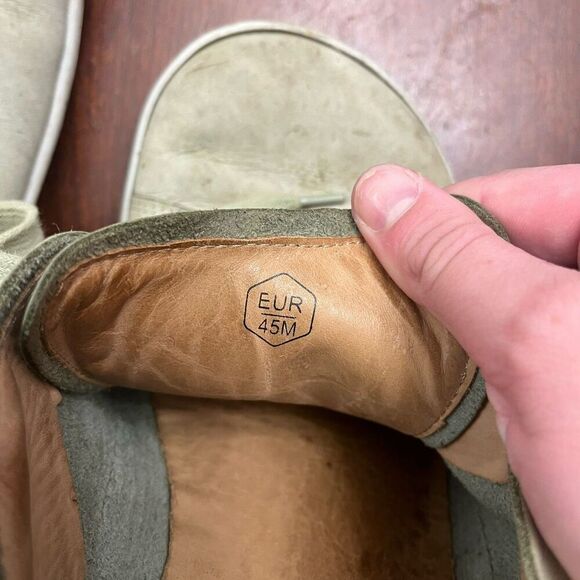 VivoBarefoot Addis Mens Gray Sneakers 11.5 45M Leather Trainer Low Top Lace Up - Picture 6 of 6